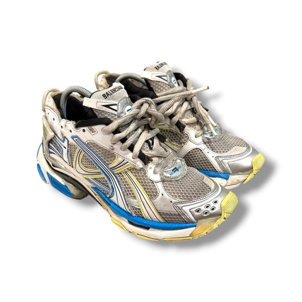 Balenciaga Runner Sneaker ‘White Yellow Blue’ | Size 42EU
